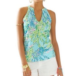 Lilly Pulitzer Skye Blue Heaven Tank XS